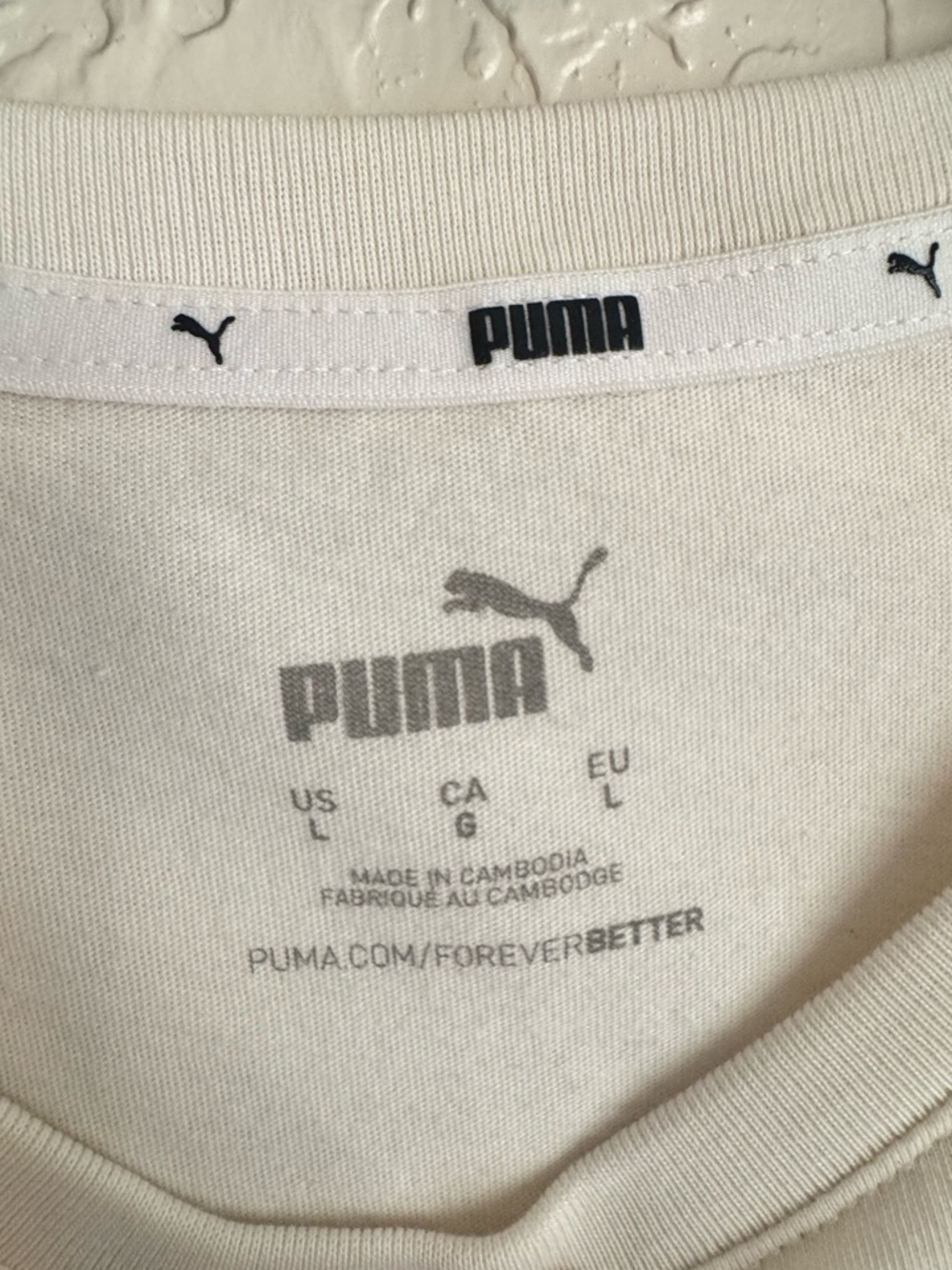 Puma Cropped Graphic Sunflower Pocket Tee – Size Large - Picture 5 of 6